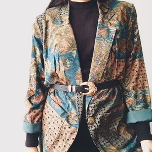 Vintage flowers blazer